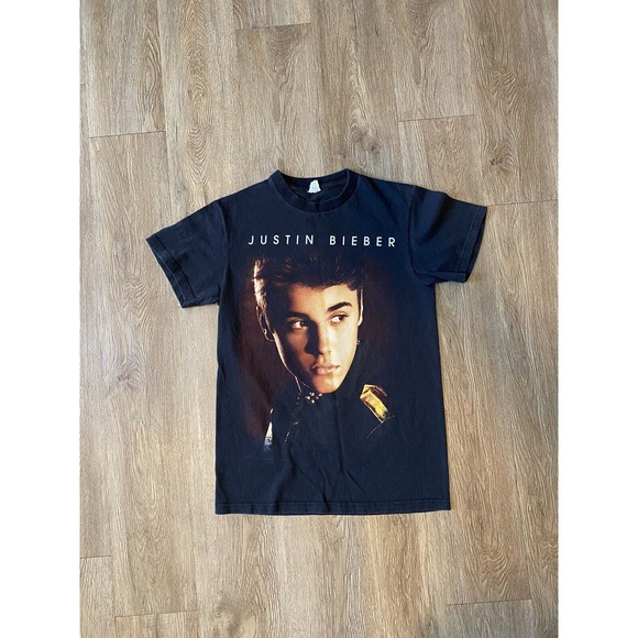 Unknown Other - Justin Bieber BELIEVE TOUR 2012/2013 Concert T Shirt Double Print Tee Small